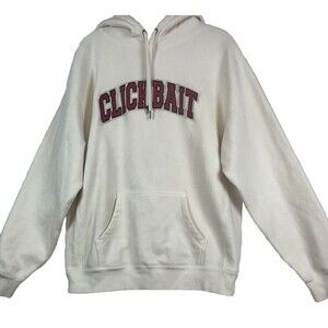 David Dobrik YouTuber “CLICKBAIT" Merch Pullover Long Sleeve Hoodie Size Large